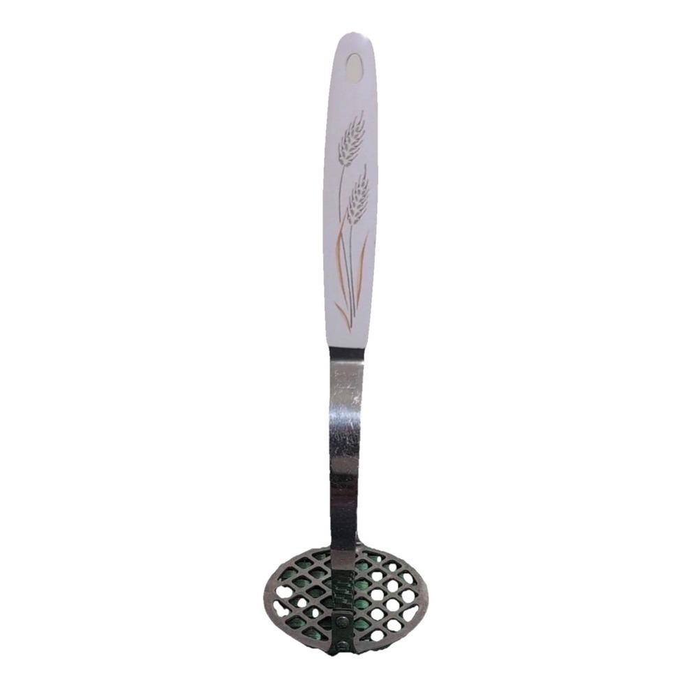 Vintage Sears Maid Of Honor Stainless Wheat Potato Masher‎ Made In USA